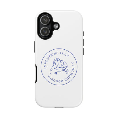 Phone Case — “Empowering Lives Through Community” Minimalist Protective Case