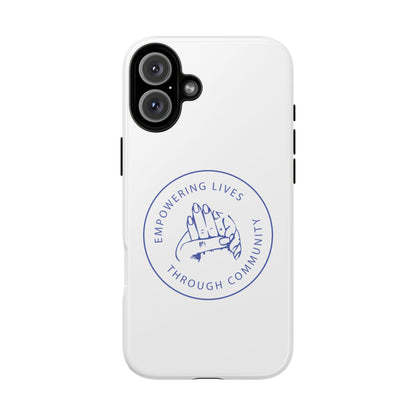 Phone Case — “Empowering Lives Through Community” Minimalist Protective Case