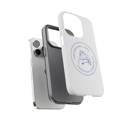 Phone Case — “Empowering Lives Through Community” Minimalist Protective Case