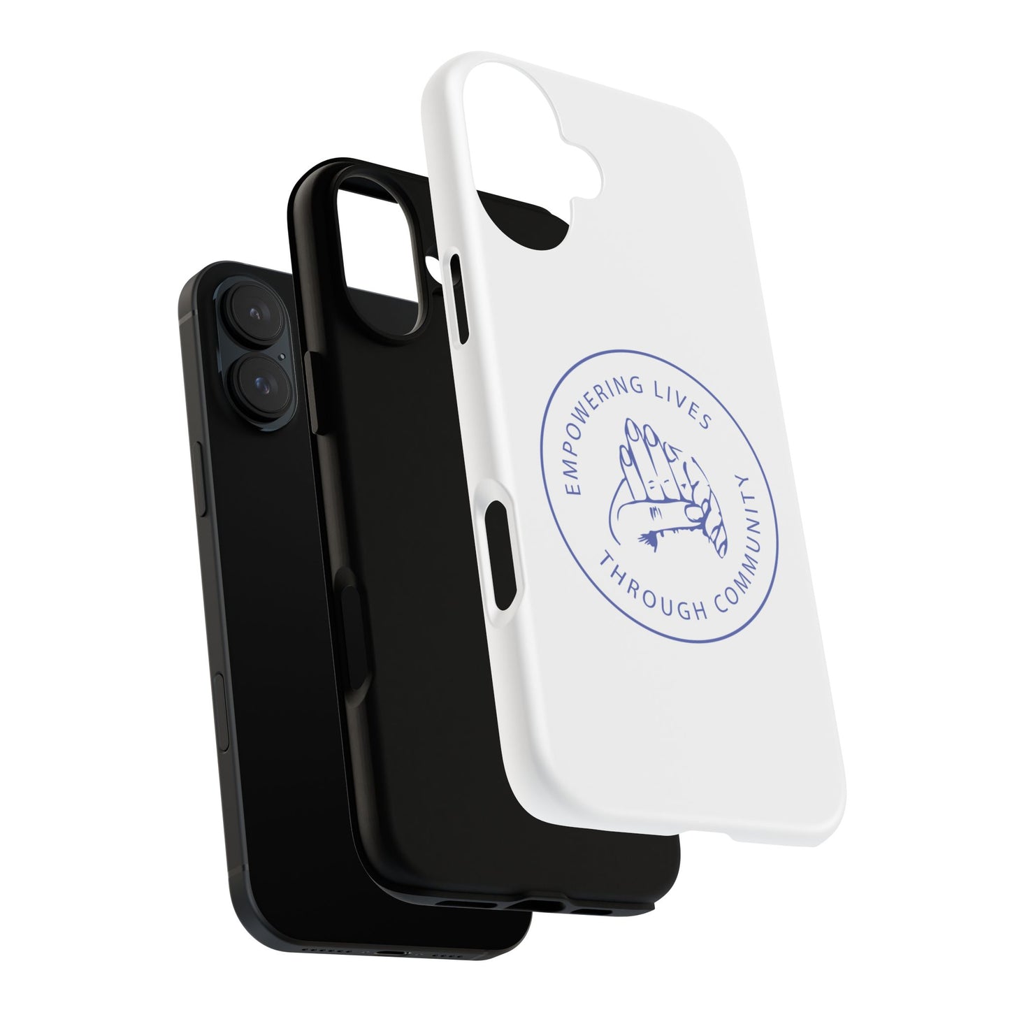 Phone Case — “Empowering Lives Through Community” Minimalist Protective Case