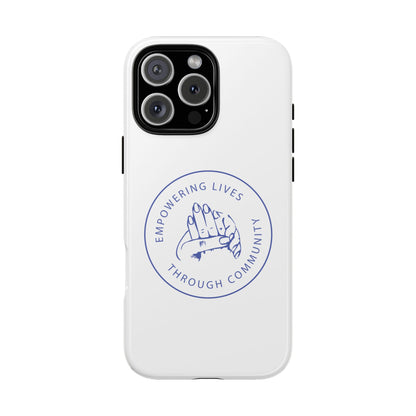 Phone Case — “Empowering Lives Through Community” Minimalist Protective Case