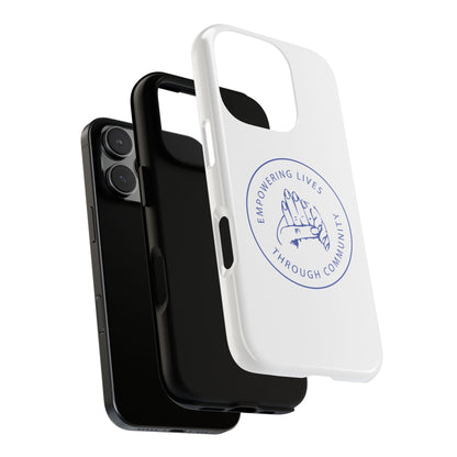 Phone Case — “Empowering Lives Through Community” Minimalist Protective Case