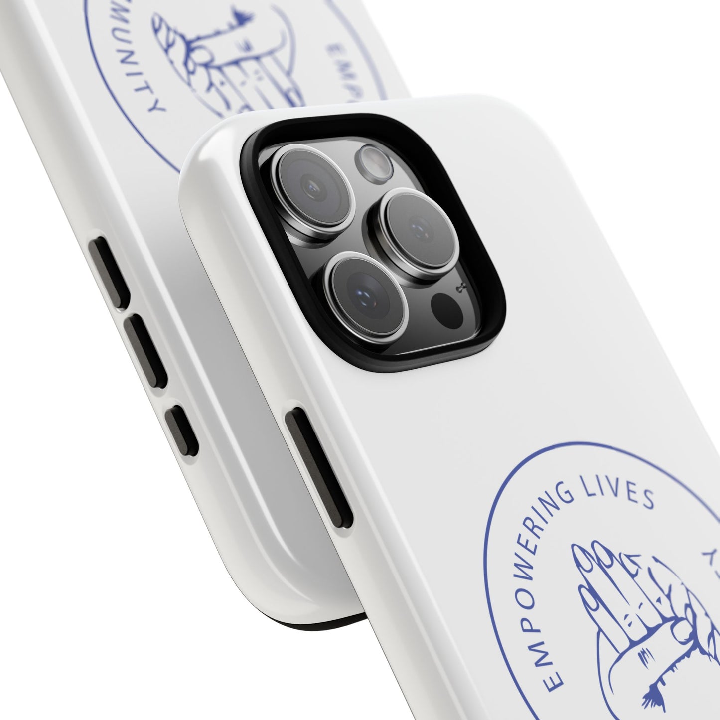 Phone Case — “Empowering Lives Through Community” Minimalist Protective Case