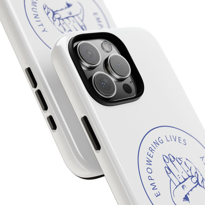 Phone Case — “Empowering Lives Through Community” Minimalist Protective Case