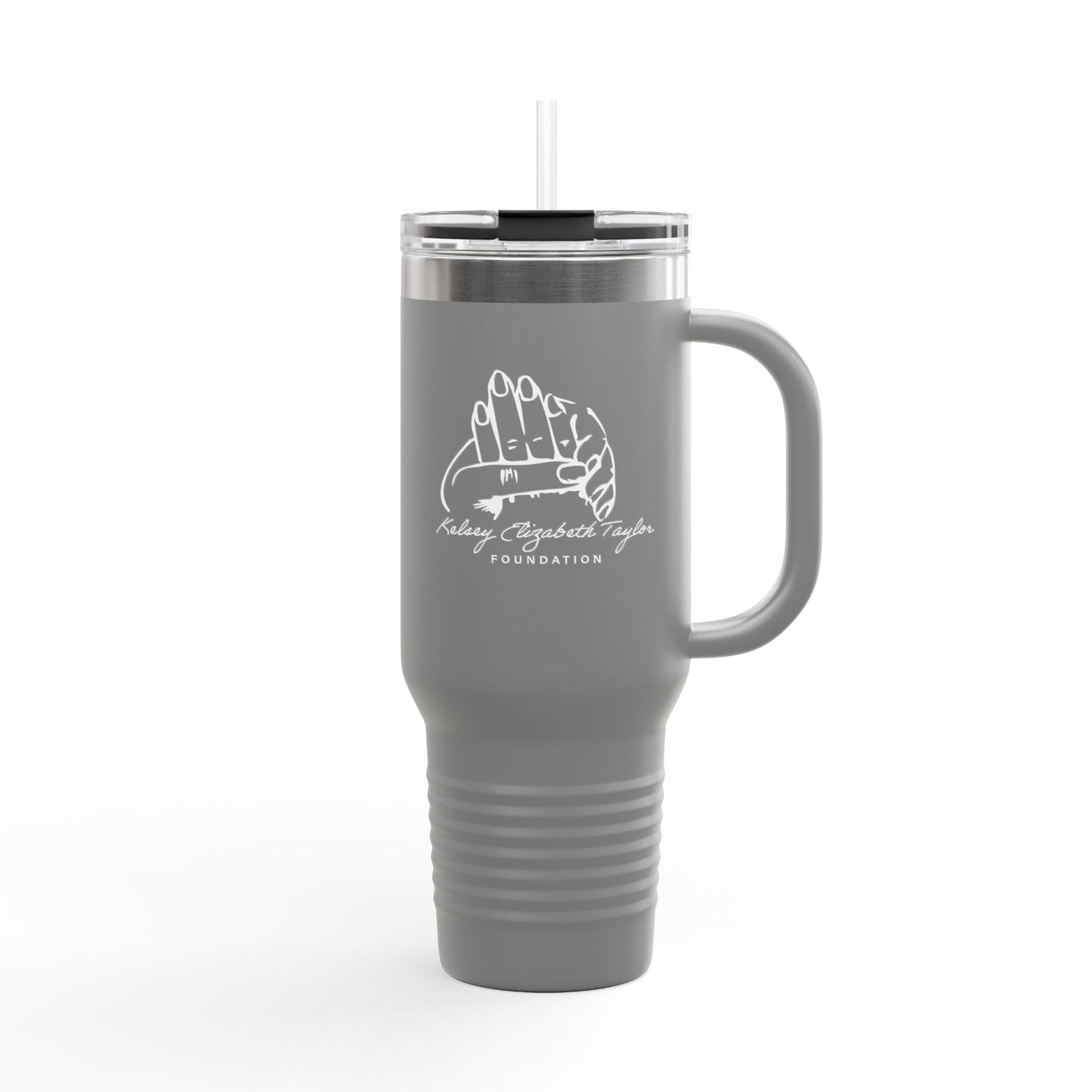 40oz Insulated Travel Mug — Prayer Hands Design (Stay Blessed)