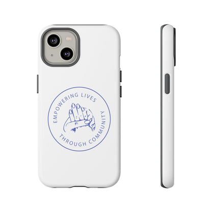 Phone Case — “Empowering Lives Through Community” Minimalist Protective Case