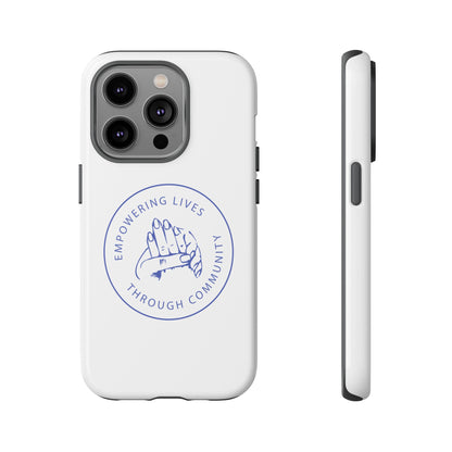 Phone Case — “Empowering Lives Through Community” Minimalist Protective Case