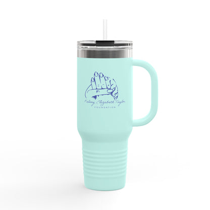 40oz Insulated Travel Mug — Prayer Hands Design (Stay Blessed)