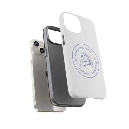 Phone Case — “Empowering Lives Through Community” Minimalist Protective Case