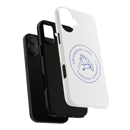 Phone Case — “Empowering Lives Through Community” Minimalist Protective Case