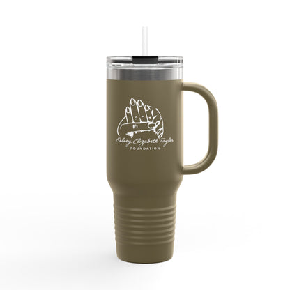 40oz Insulated Travel Mug — Prayer Hands Design (Stay Blessed)
