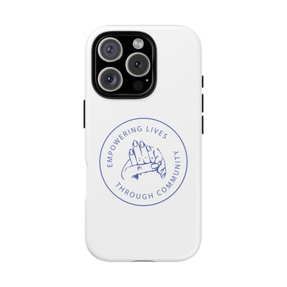 Phone Case — “Empowering Lives Through Community” Minimalist Protective Case