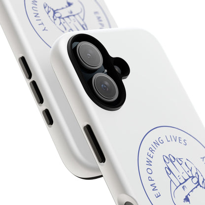 Phone Case — “Empowering Lives Through Community” Minimalist Protective Case