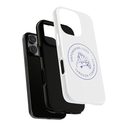 Phone Case — “Empowering Lives Through Community” Minimalist Protective Case