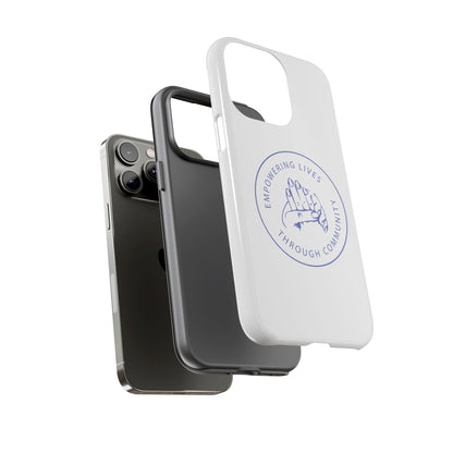 Phone Case — “Empowering Lives Through Community” Minimalist Protective Case
