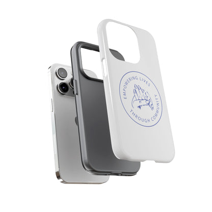 Phone Case — “Empowering Lives Through Community” Minimalist Protective Case