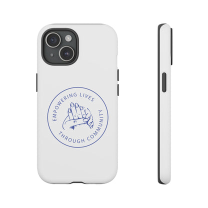 Phone Case — “Empowering Lives Through Community” Minimalist Protective Case