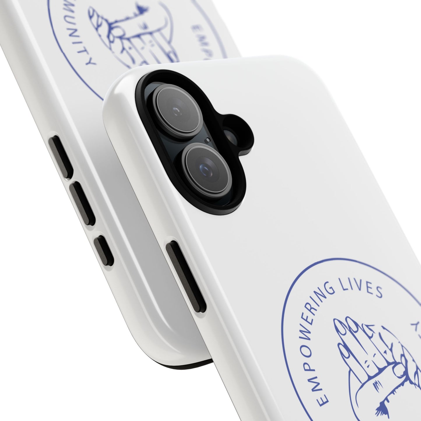 Phone Case — “Empowering Lives Through Community” Minimalist Protective Case
