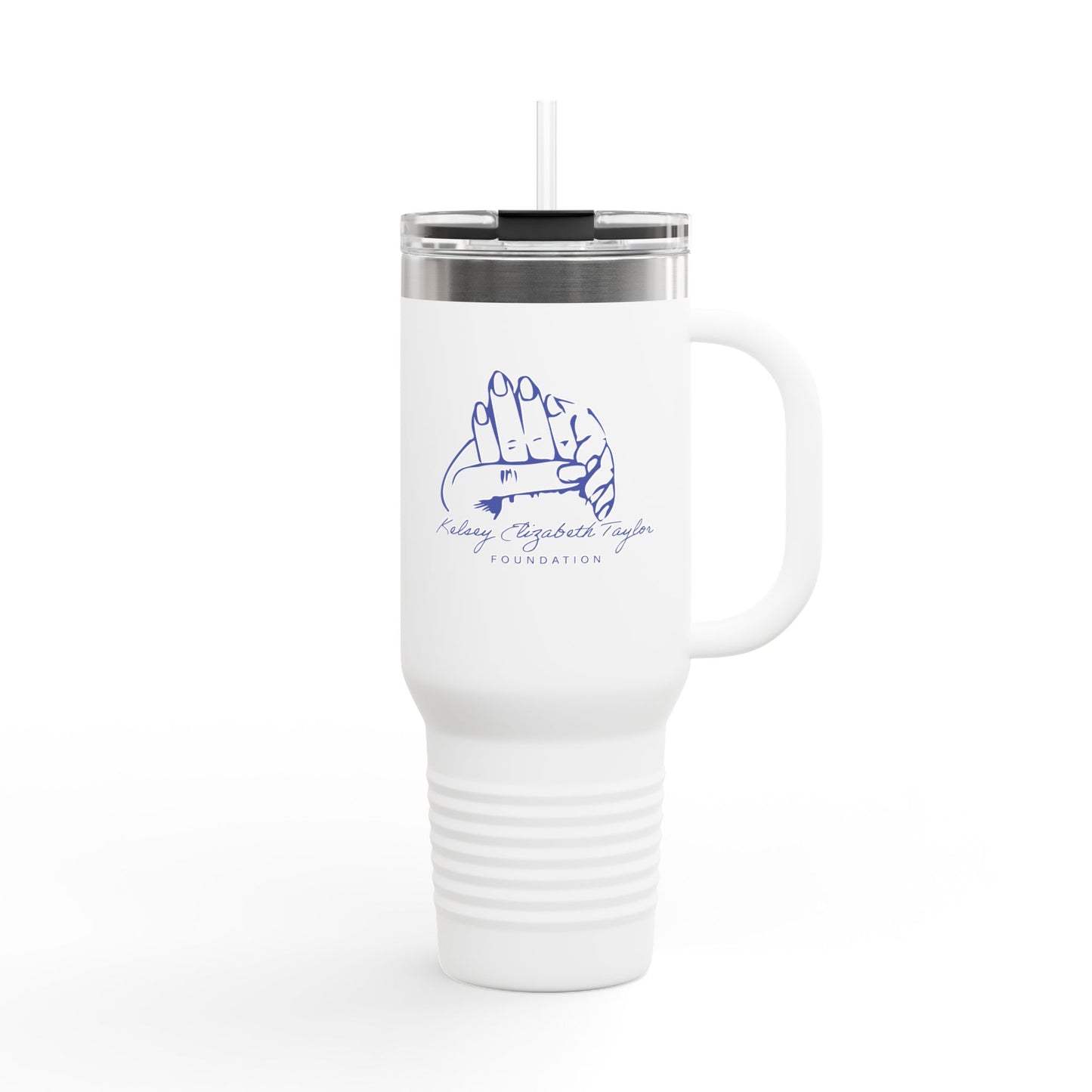 40oz Insulated Travel Mug — Prayer Hands Design (Stay Blessed)