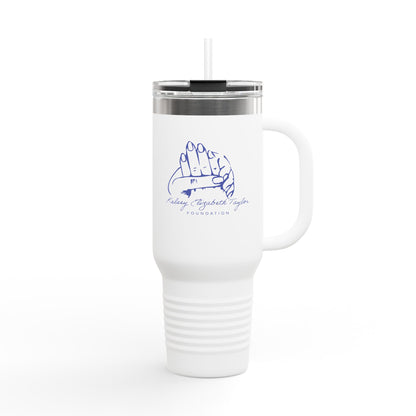 40oz Insulated Travel Mug — Prayer Hands Design (Stay Blessed)