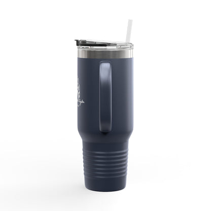 40oz Insulated Travel Mug — Prayer Hands Design (Stay Blessed)