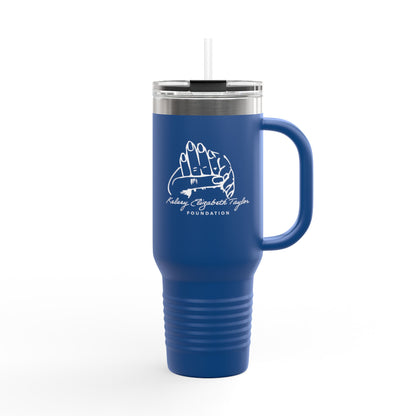 40oz Insulated Travel Mug — Prayer Hands Design (Stay Blessed)