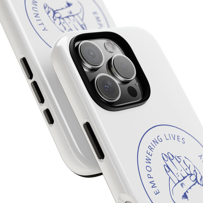 Phone Case — “Empowering Lives Through Community” Minimalist Protective Case