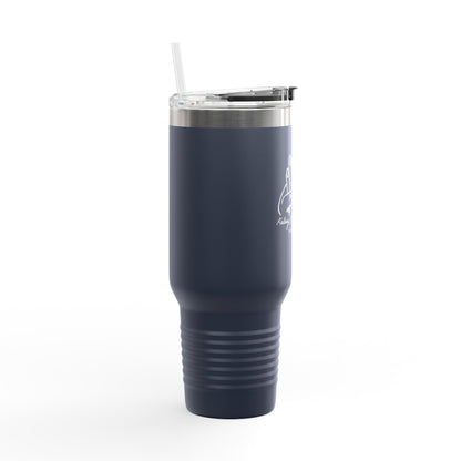 40oz Insulated Travel Mug — Prayer Hands Design (Stay Blessed)