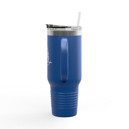 40oz Insulated Travel Mug — Prayer Hands Design (Stay Blessed)