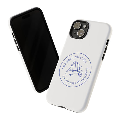 Phone Case — “Empowering Lives Through Community” Minimalist Protective Case