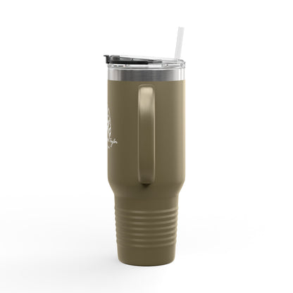 40oz Insulated Travel Mug — Prayer Hands Design (Stay Blessed)