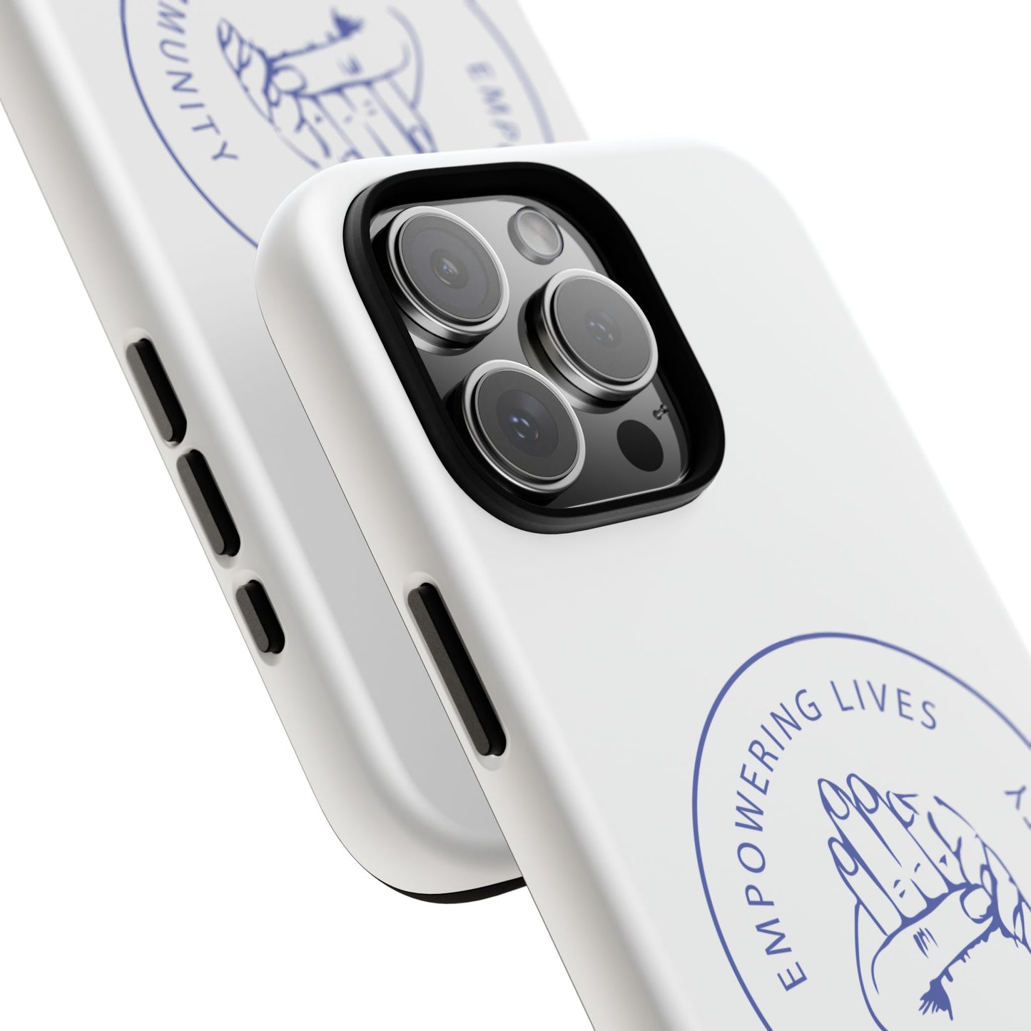 Phone Case — “Empowering Lives Through Community” Minimalist Protective Case