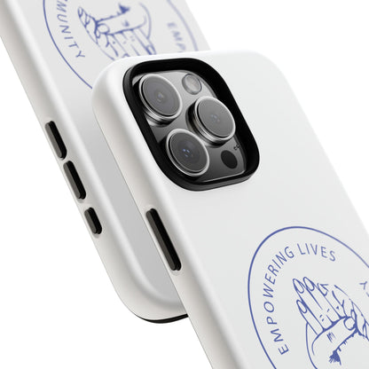 Phone Case — “Empowering Lives Through Community” Minimalist Protective Case