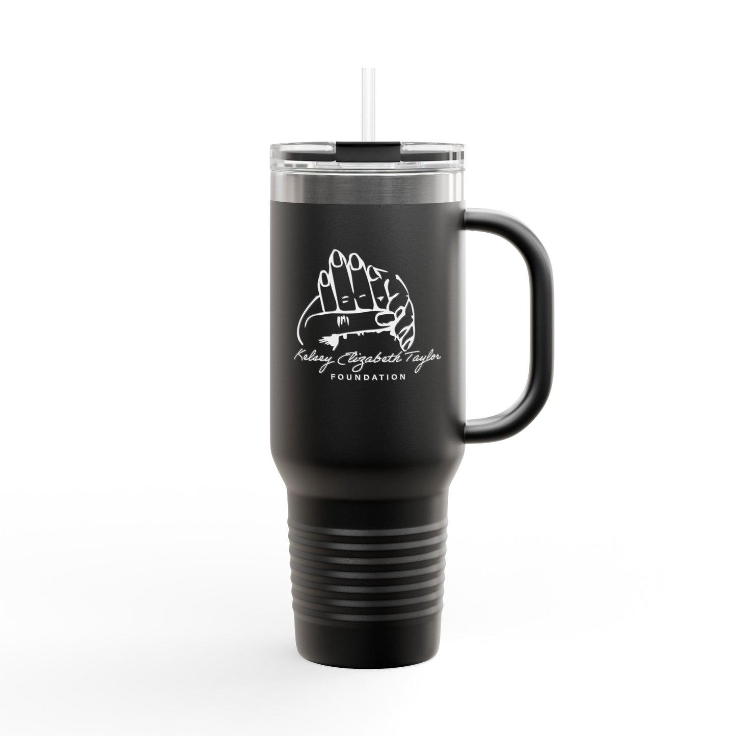 40oz Insulated Travel Mug — Prayer Hands Design (Stay Blessed)
