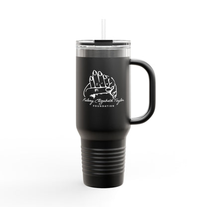 40oz Insulated Travel Mug — Prayer Hands Design (Stay Blessed)