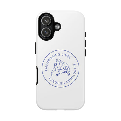 Phone Case — “Empowering Lives Through Community” Minimalist Protective Case