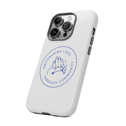 Phone Case — “Empowering Lives Through Community” Minimalist Protective Case