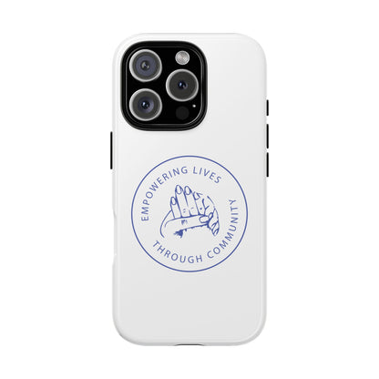 Phone Case — “Empowering Lives Through Community” Minimalist Protective Case