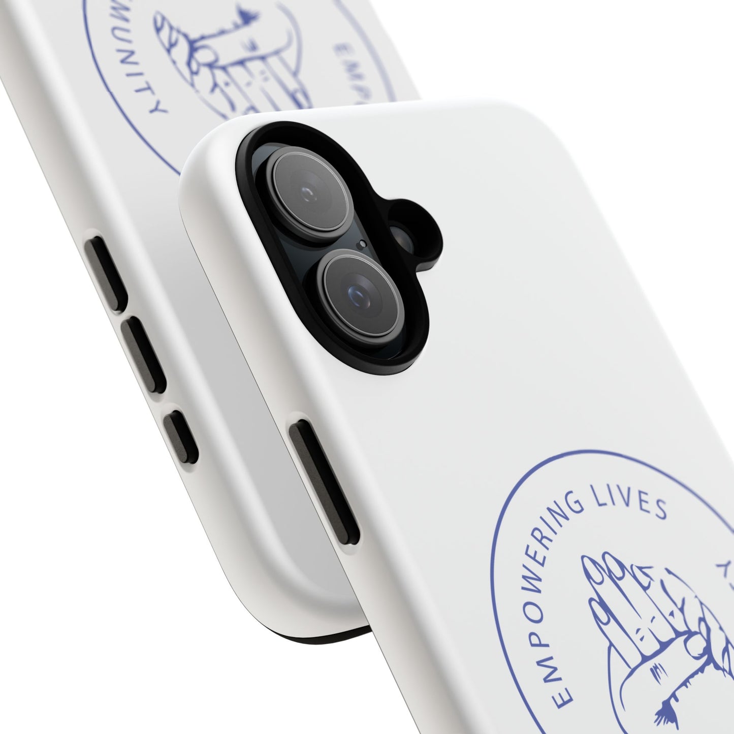 Phone Case — “Empowering Lives Through Community” Minimalist Protective Case