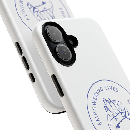 Phone Case — “Empowering Lives Through Community” Minimalist Protective Case