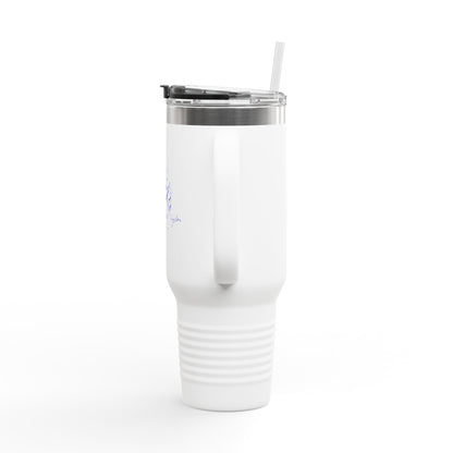 40oz Insulated Travel Mug — Prayer Hands Design (Stay Blessed)
