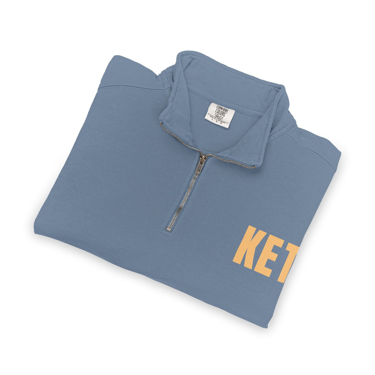 Quarter-Zip Sweatshirt — KET Chest Logo Casual Pullover