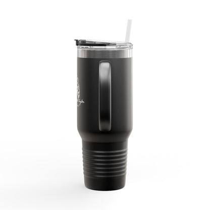 40oz Insulated Travel Mug — Prayer Hands Design (Stay Blessed)