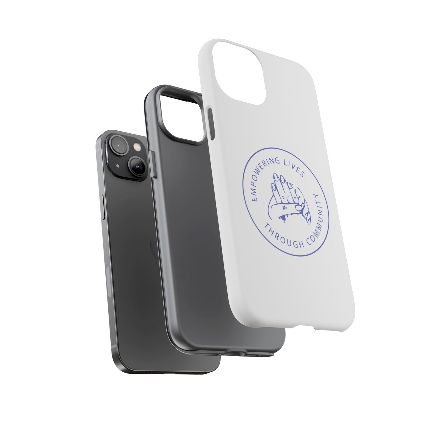 Phone Case — “Empowering Lives Through Community” Minimalist Protective Case