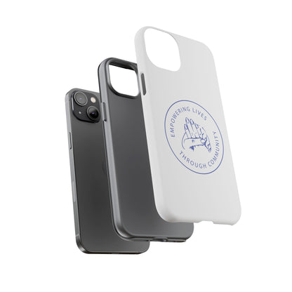 Phone Case — “Empowering Lives Through Community” Minimalist Protective Case