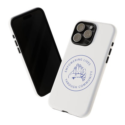 Phone Case — “Empowering Lives Through Community” Minimalist Protective Case
