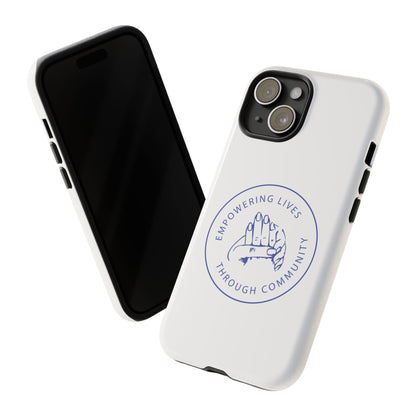 Phone Case — “Empowering Lives Through Community” Minimalist Protective Case