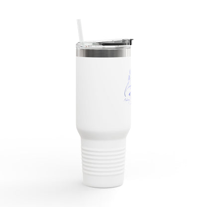 40oz Insulated Travel Mug — Prayer Hands Design (Stay Blessed)