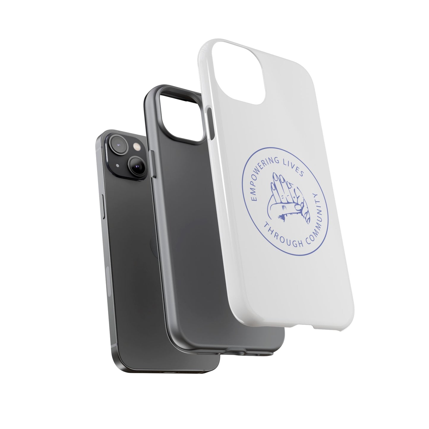 Phone Case — “Empowering Lives Through Community” Minimalist Protective Case