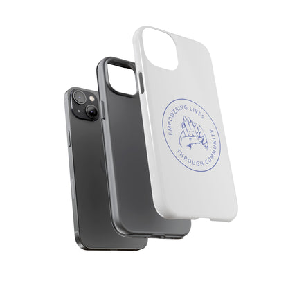 Phone Case — “Empowering Lives Through Community” Minimalist Protective Case